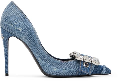 dolce gabbana stilettos|Dolce & Gabbana denim heels.